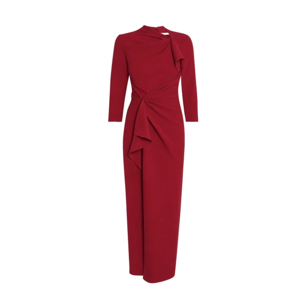 Avery Midi Dress in Rhubarb