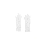 Safiyaa Deja Gloves in Ivory with Crystal Embellishment | Gloves | Luxury Shoes 