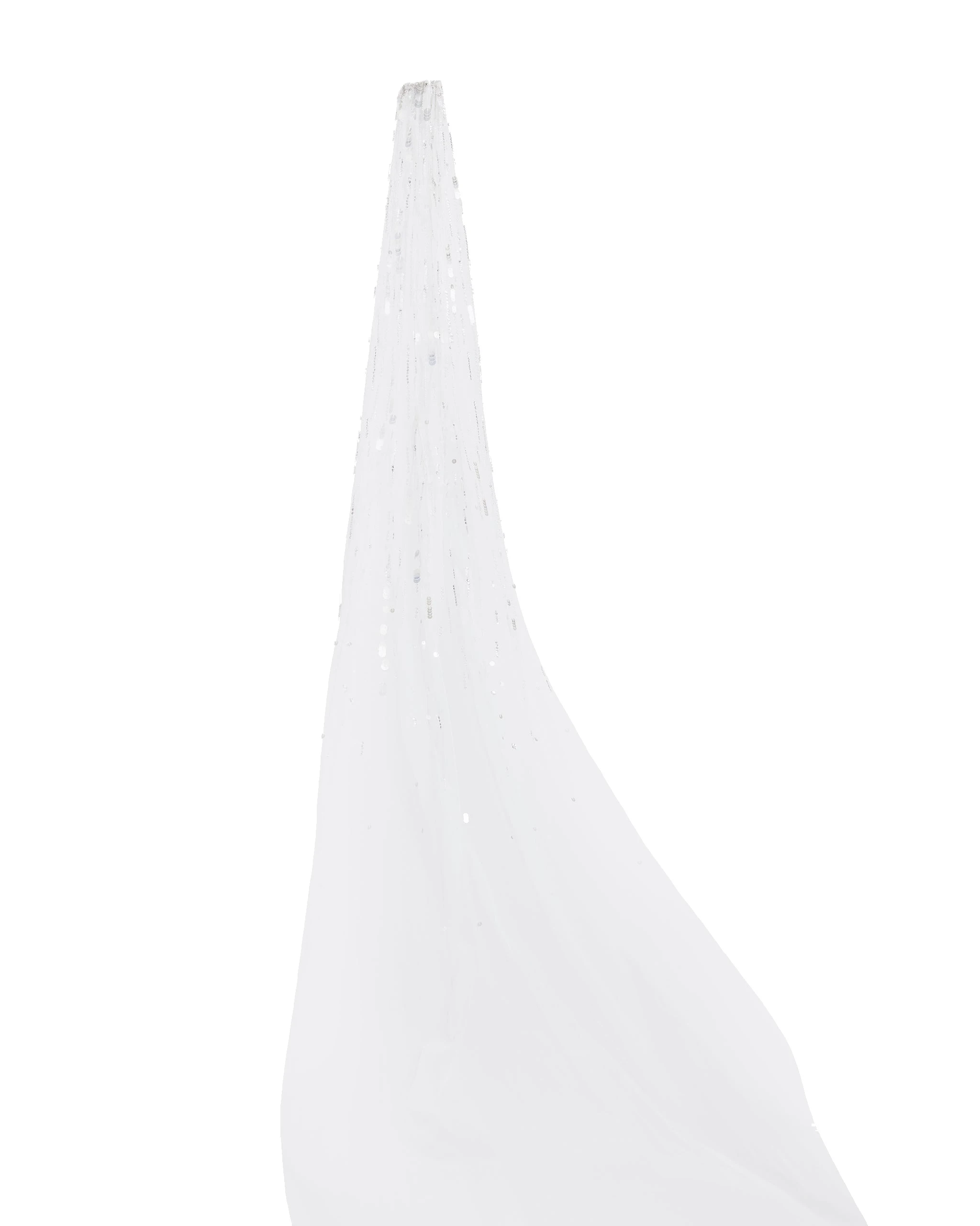 Safiyaa Edith Veil in Ivory with Crystal Embellishment Safiyaa Edith Veil in Ivory with Crystal Embellishment | Hair Accessories | Luxury Shoes