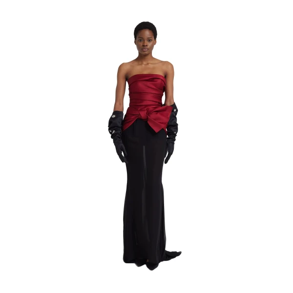 Safiyaa Elda Gloves in Black with Crystal | Gloves | Luxury Shoes 