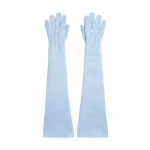 Safiyaa Elda Gloves in Pale Blue | Gloves | Luxury Shoes 
