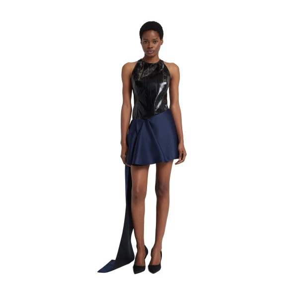 Safiyaa Ewa Belt in Maritime Blue | Belts | Luxury Shoes 