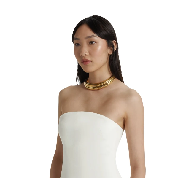 Safiyaa Gold Choker Necklace | Necklace | Luxury Shoes 