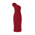 Safiyaa Granalle Midi Dress in Rhubarb | Midi Dresses | Luxury Shoes 