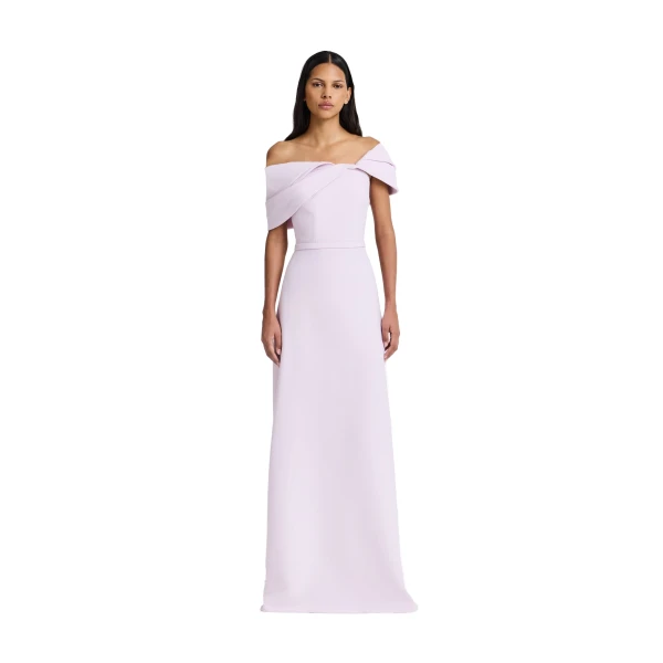 Safiyaa Jahna Long Dress in Lilac Snow | Maxi Dresses | Luxury Shoes 