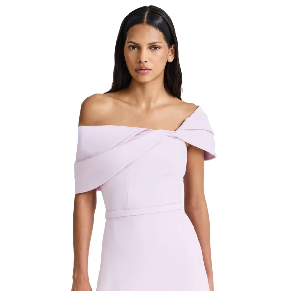 Safiyaa Jahna Long Dress in Lilac Snow | Maxi Dresses | Luxury Shoes 