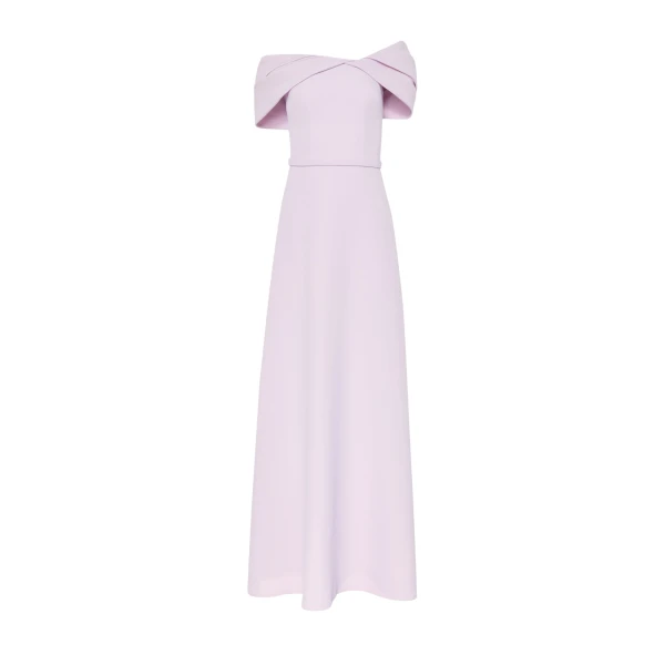 Safiyaa Jahna Long Dress in Lilac Snow | Maxi Dresses | Luxury Shoes 