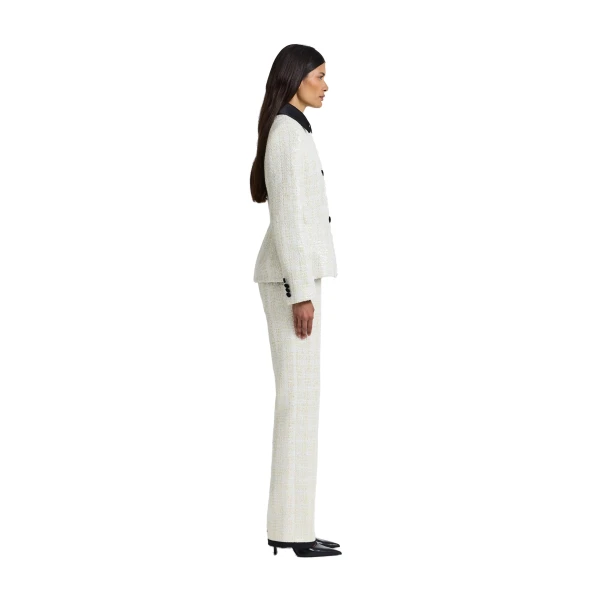 Safiyaa Jeona Trousers in Golden Ivory | Pants | Luxury Shoes 