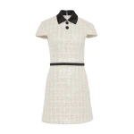 Safiyaa Karoh Short Dress in Golden Ivory | Mini Dresses | Luxury Shoes 