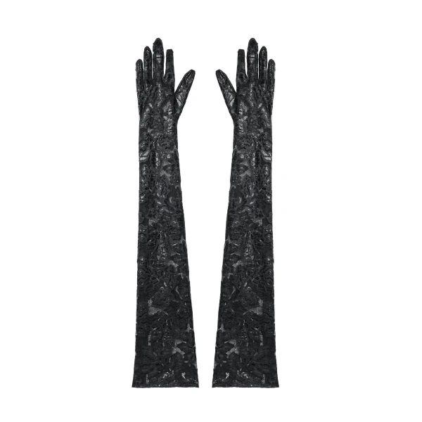 Long Gloves in Black Lace
