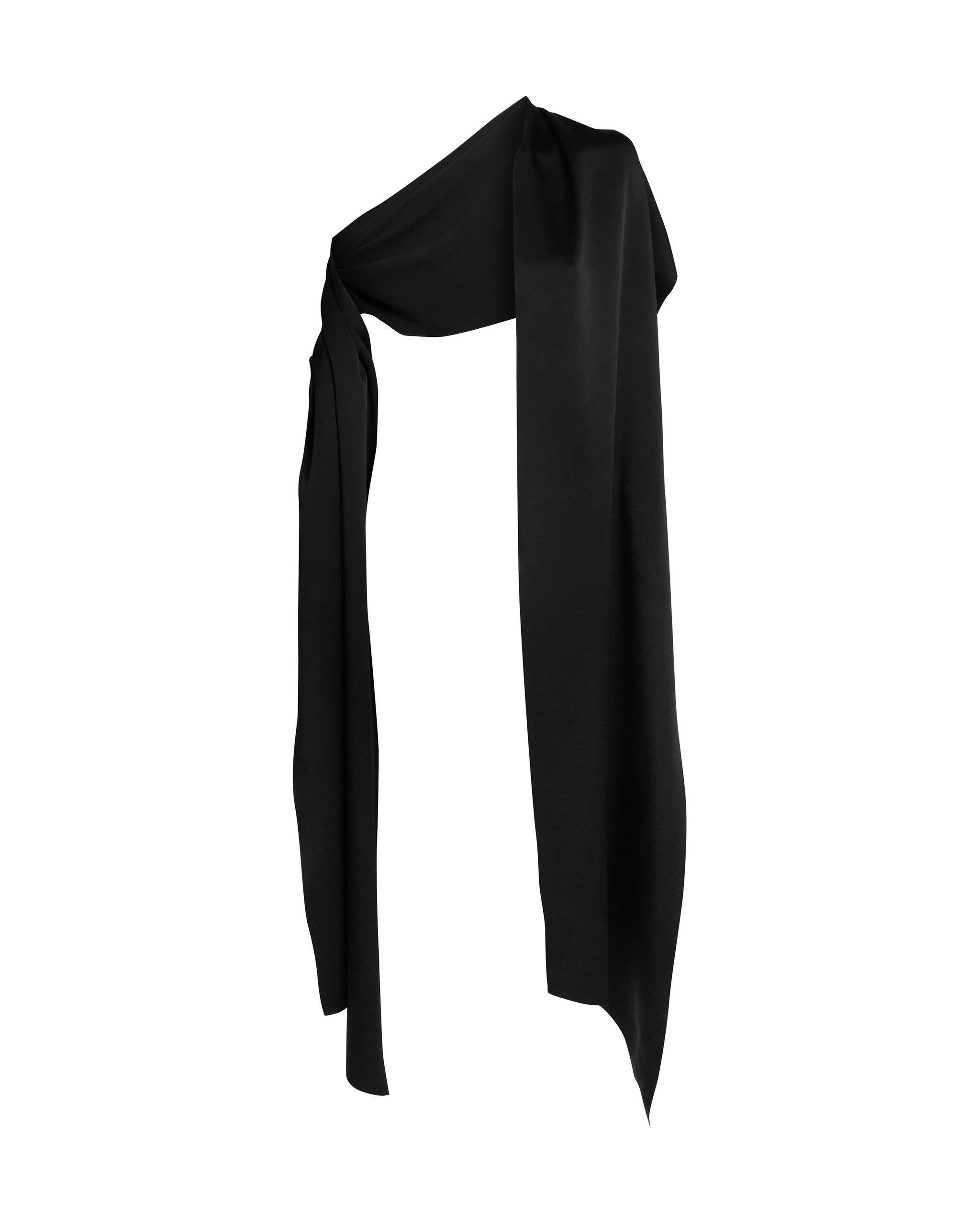 Safiyaa Long Shawl Scarf in Black Safiyaa Long Shawl Scarf in Black | Scarves | Luxury Shoes