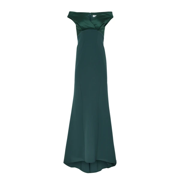 Merissa Long Dress in Darkest Spruce