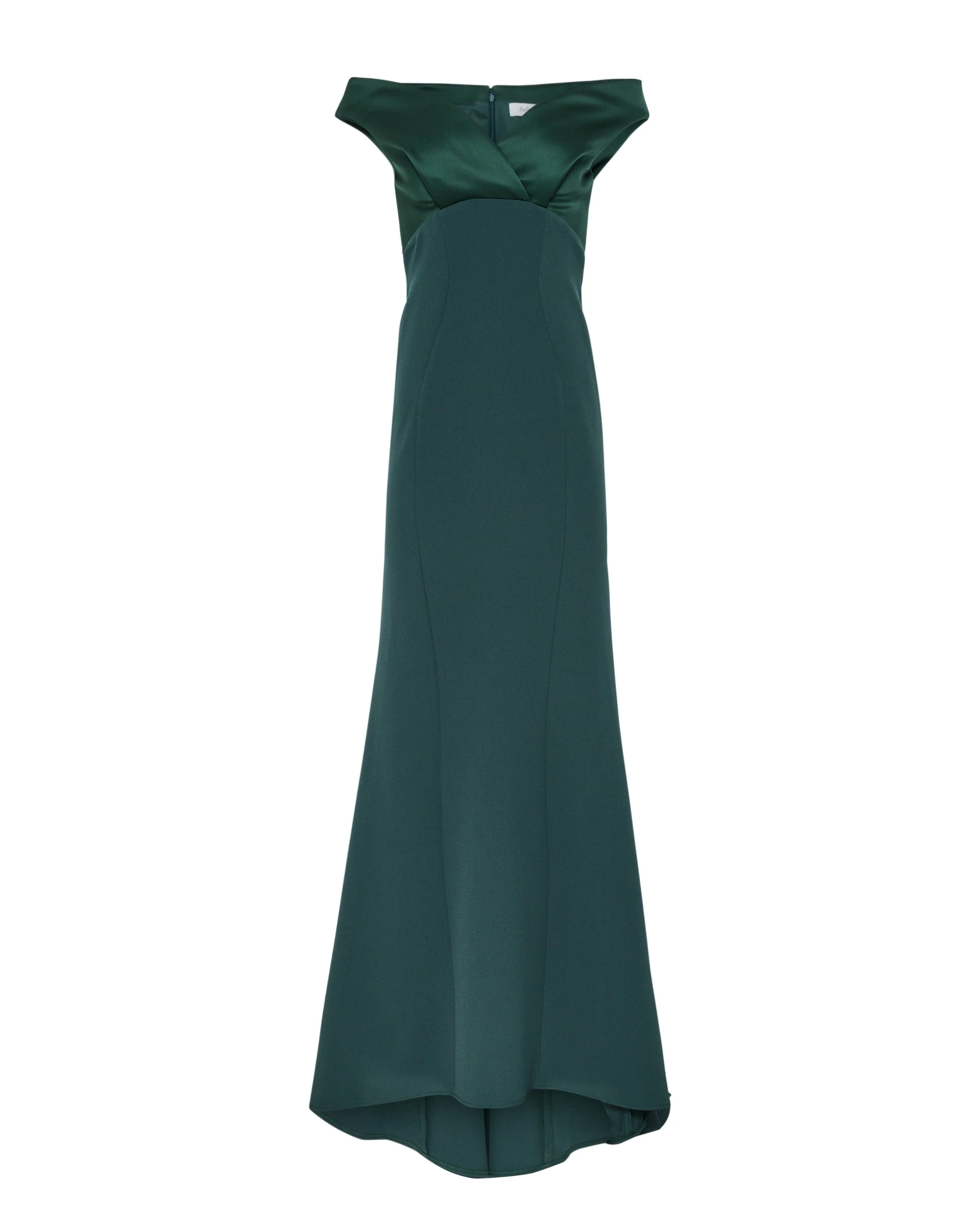 Safiyaa Merissa Long Dress in Darkest Spruce Safiyaa Merissa Long Dress in Darkest Spruce | Maxi Dresses | Luxury Shoes