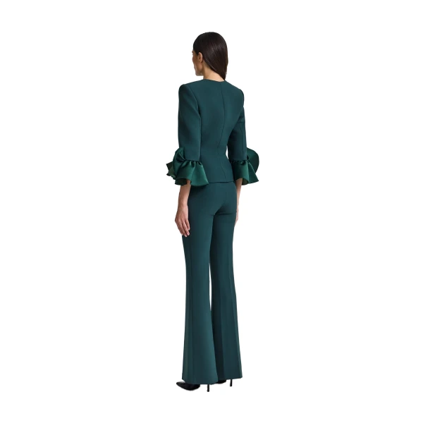 Safiyaa Omona Jacket in Darkest Spruce | Jackets | Luxury Shoes 