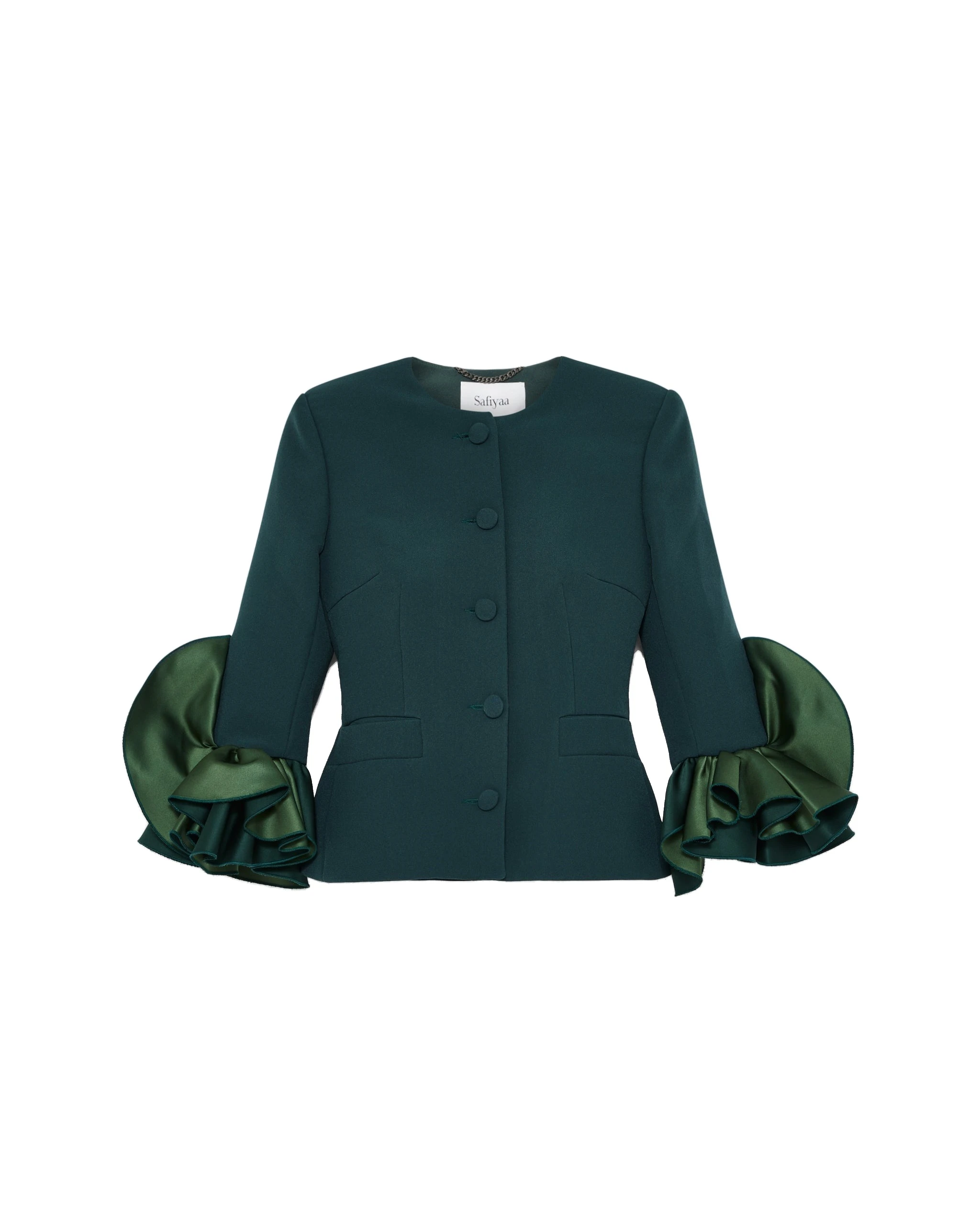Safiyaa Omona Jacket in Darkest Spruce Safiyaa Omona Jacket in Darkest Spruce | Jackets | Luxury Shoes