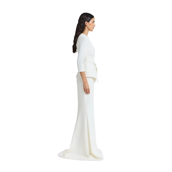 Safiyaa Otora Top in Ivory | Tops | Luxury Shoes 