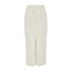 Safiyaa Paline Skirt in Golden Ivory | Skirts | Luxury Shoes 