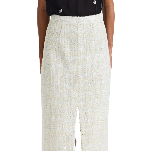 Safiyaa Paline Skirt in Golden Ivory | Skirts | Luxury Shoes 