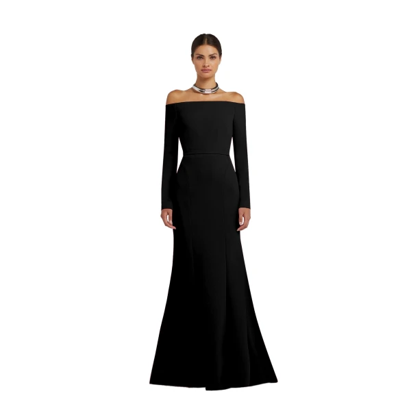 Safiyaa Rory Long Dress in Black | Maxi Dresses | Luxury Shoes 