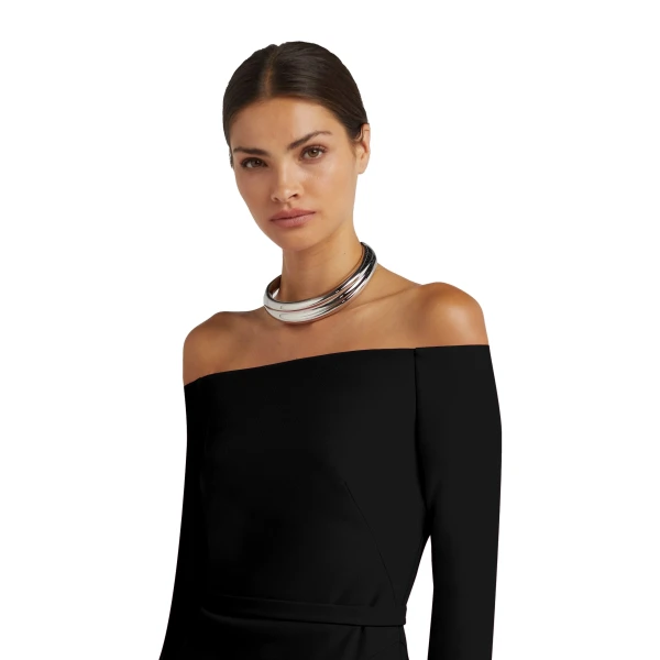 Safiyaa Rory Long Dress in Black | Maxi Dresses | Luxury Shoes 