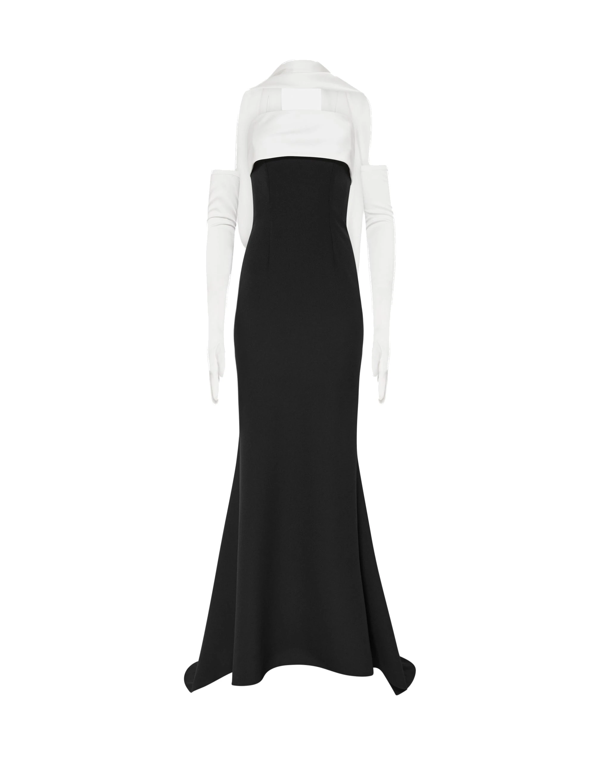 Safiyaa Roshana Long Dress in Ivory and Black Safiyaa Roshana Long Dress in Ivory and Black | Maxi Dresses | Luxury Shoes