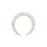 Safiyaa Sarrah Pearl Headband | Hair Accessories | Luxury Shoes 
