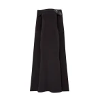 Safiyaa Soshin Long Dress in Black with Bellara Embroidered Harness | Maxi Dresses | Luxury Shoes 