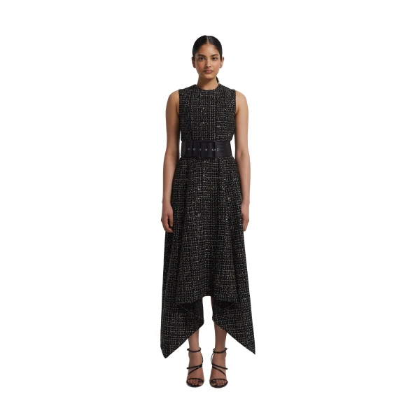 Safiyaa Waltonz Belt in Black Vegan Leather | Belts | Luxury Shoes 