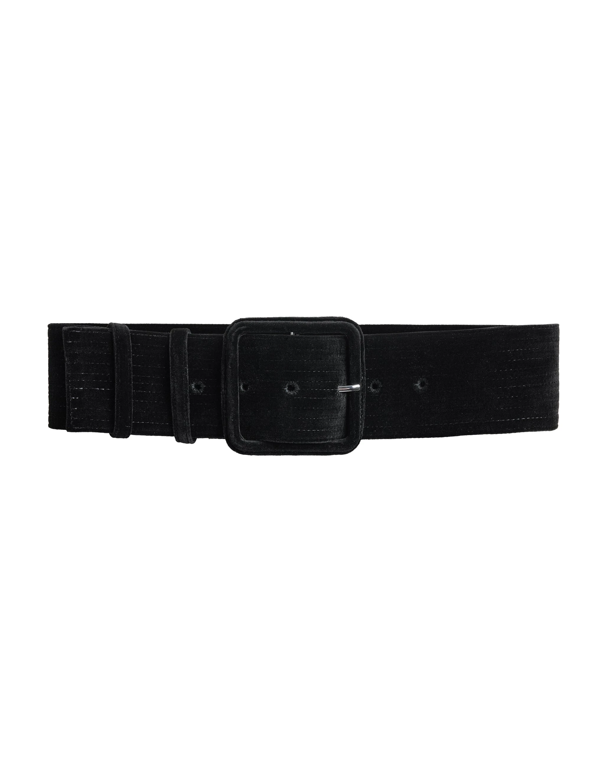Safiyaa Waltonz Belt in Black Velvet Safiyaa Waltonz Belt in Black Velvet | Belts | Luxury Shoes