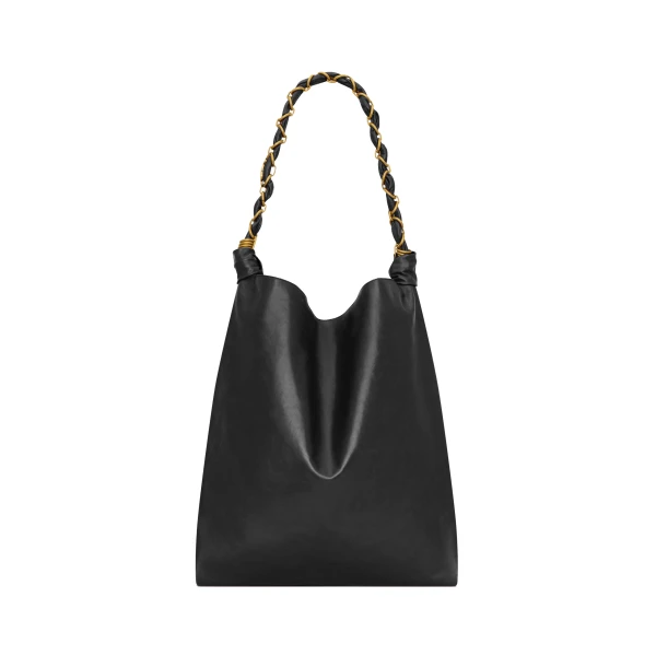 Black Saint Laurent Amalia in Smooth Leather, Black | Shoulder & Crossbody Bags