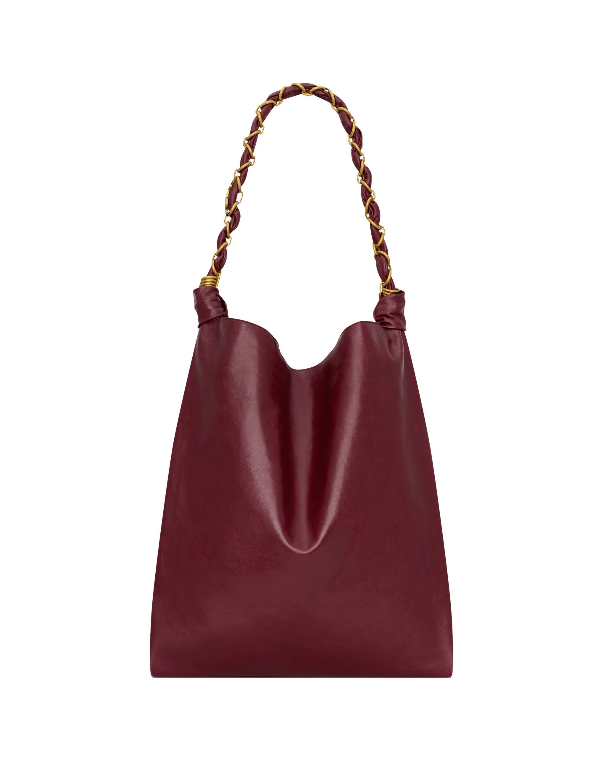 Saint Laurent Amalia in Smooth Leather, Deep Raspberry Red Saint Laurent Amalia in Smooth Leather, Deep Raspberry | Shoulder & Crossbody Bags