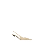 Ivory Saint Laurent Babylone Breteuil Slingback Pumps in Hagfish, Ivory | Heels