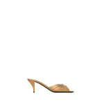 Metallic Saint Laurent Babylone Mules in Metallic Leather, Metal Persian, 60 mm | Mules