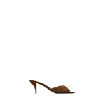 Brown Saint Laurent Babylone Mules in Suede | Mules