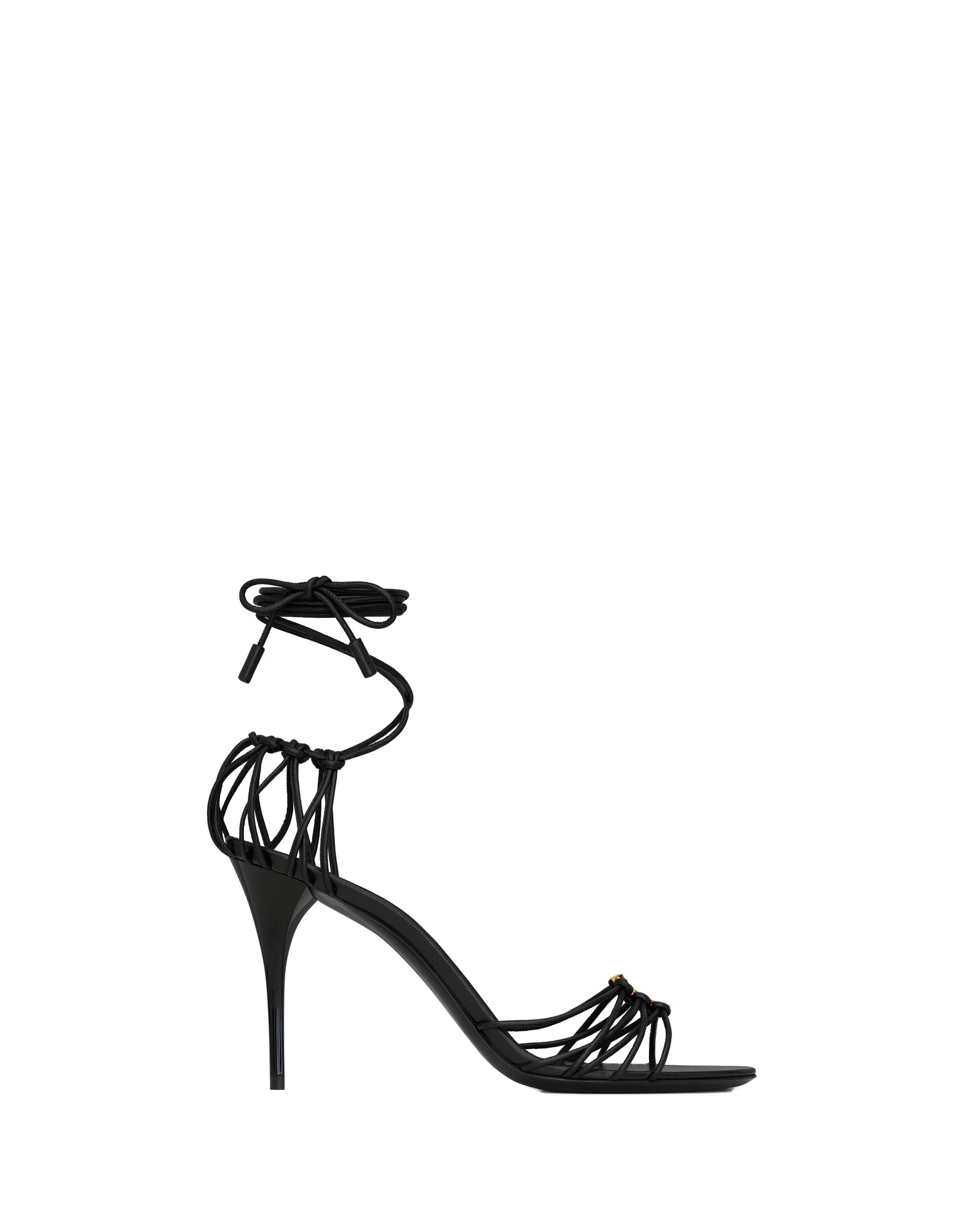 Saint Laurent Babylone Sandals in Smooth Leather, Black, Fall Winter 2026 Black Saint Laurent Babylone Sandals in Smooth Leather, Black, Fall Winter 2026 | Sandals