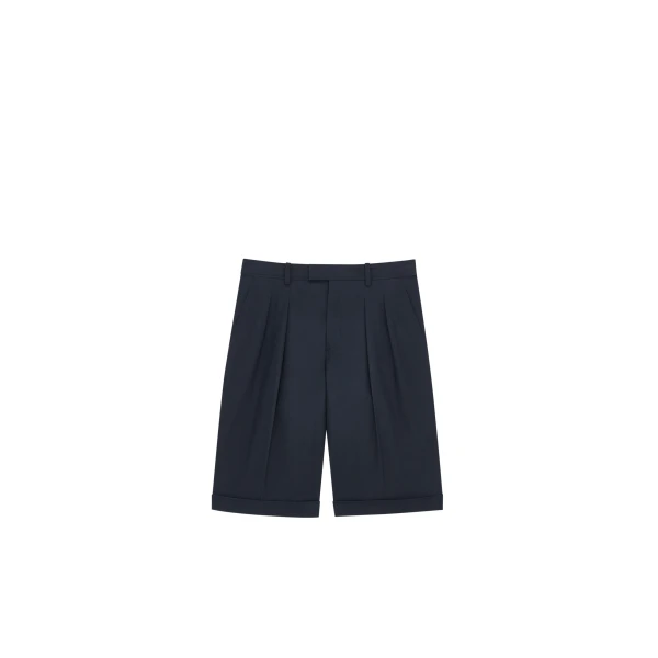 Multicolour Saint Laurent Bermuda Shorts in Cotton | Tailored pants