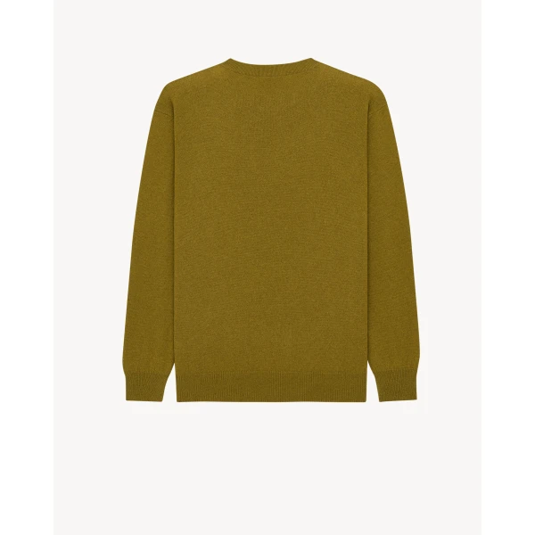 Green Saint Laurent Cashmere Sweater, view 2 | Sweaters