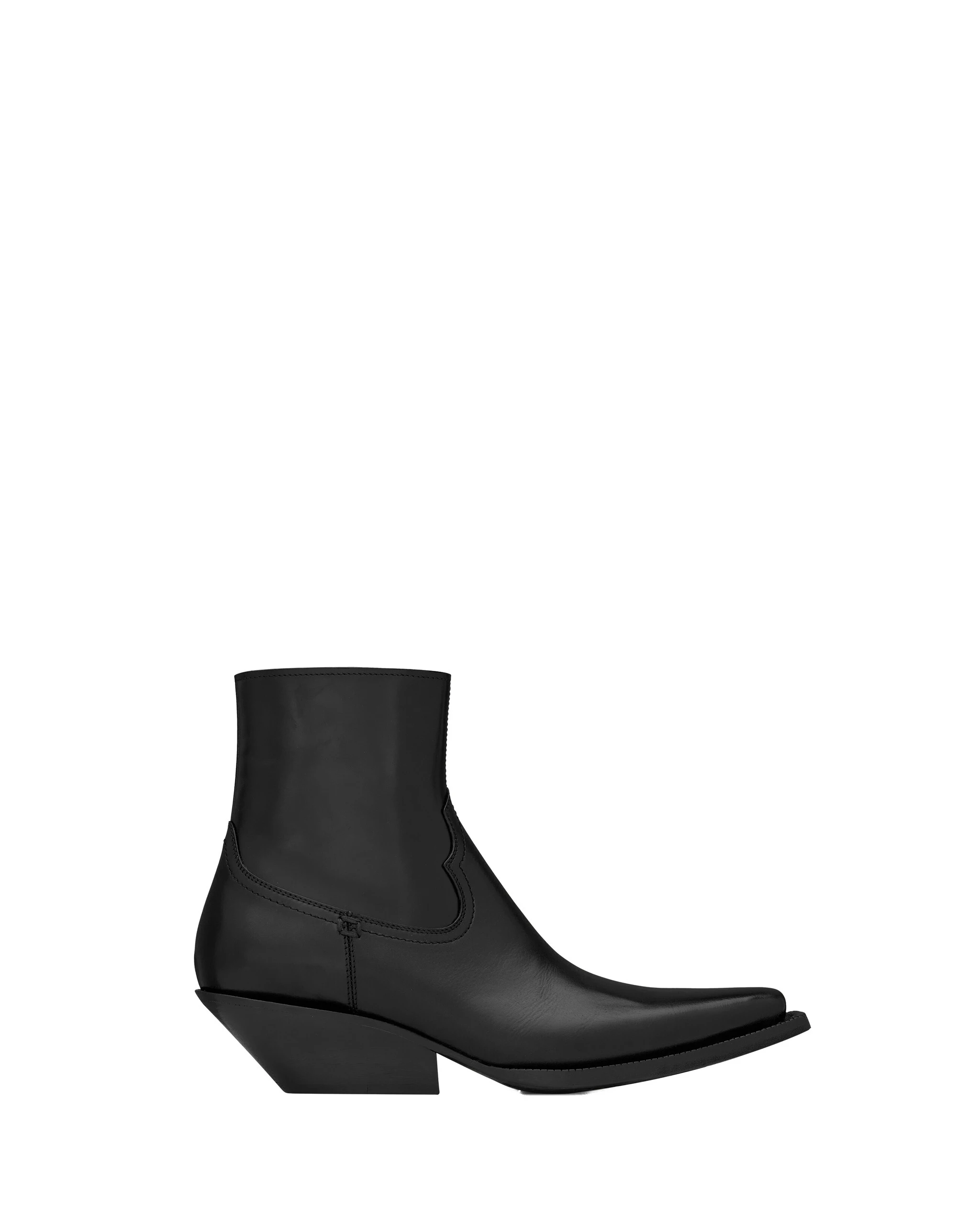 Saint Laurent Dylan Booties in Smooth Leather Black Saint Laurent Dylan Booties in Smooth Leather | Boots