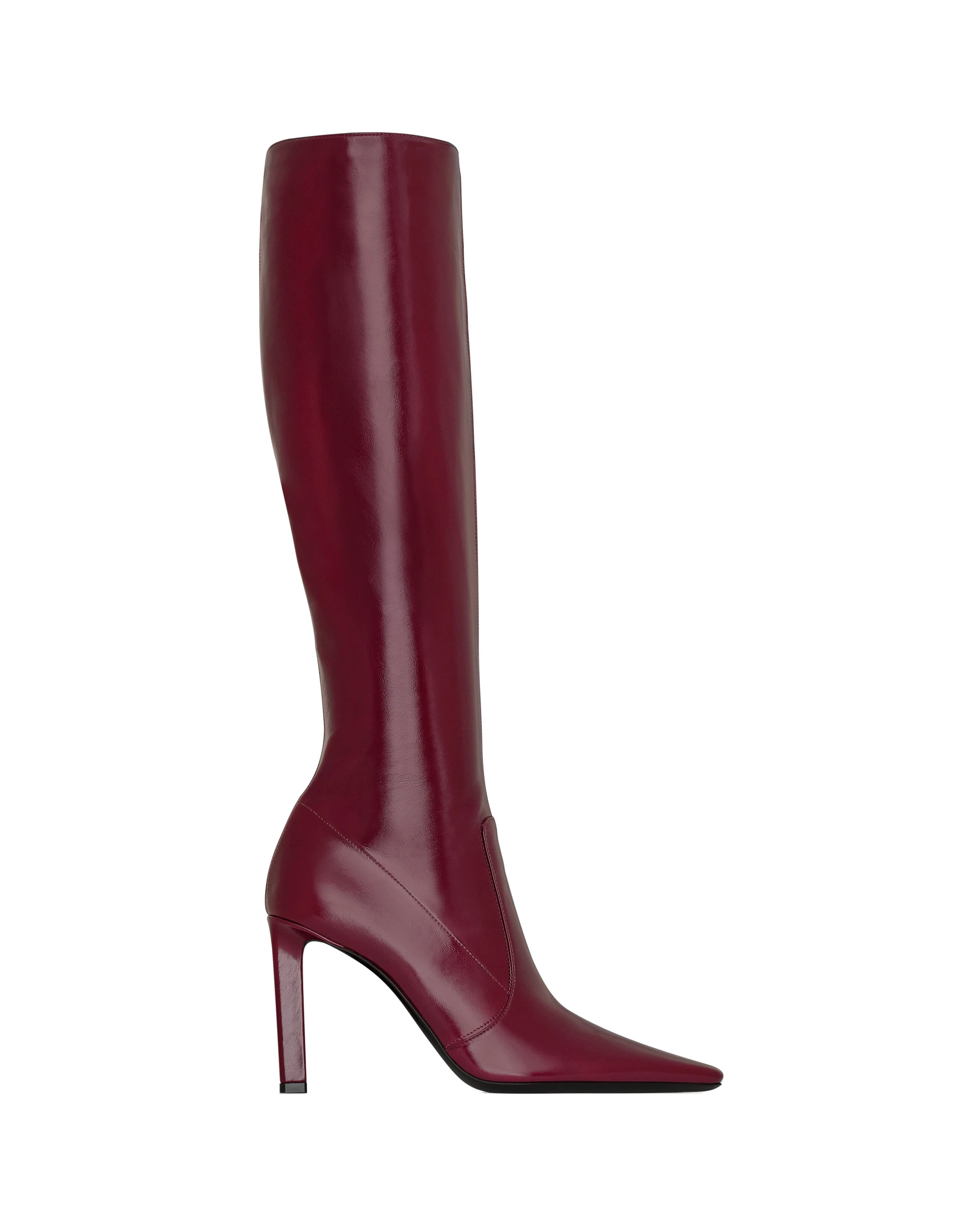 Saint Laurent Francoise Boots in Smooth Leather, Bordeaux Red Saint Laurent Francoise Boots in Smooth Leather, Bordeaux | Boots