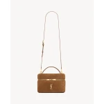 Brown Saint Laurent Gaby Vanity Large in Suede | Shoulder & Crossbody Bags