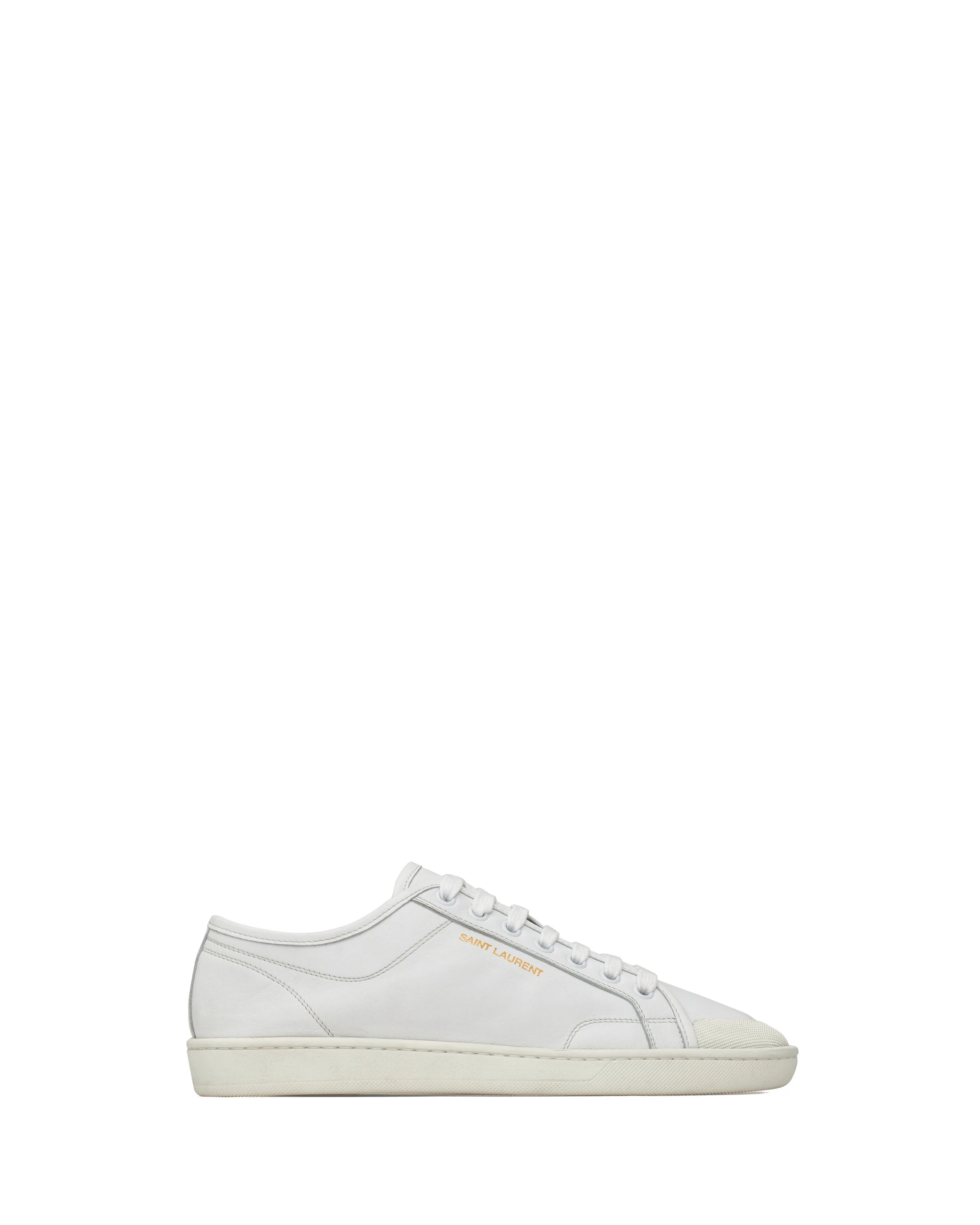 Saint Laurent Gym Sneakers in Smooth Leather White Saint Laurent Gym Sneakers in Smooth Leather | Sneakers
