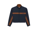 Multicolour Saint Laurent Jacket in Cotton, Marine and Marron | Jackets