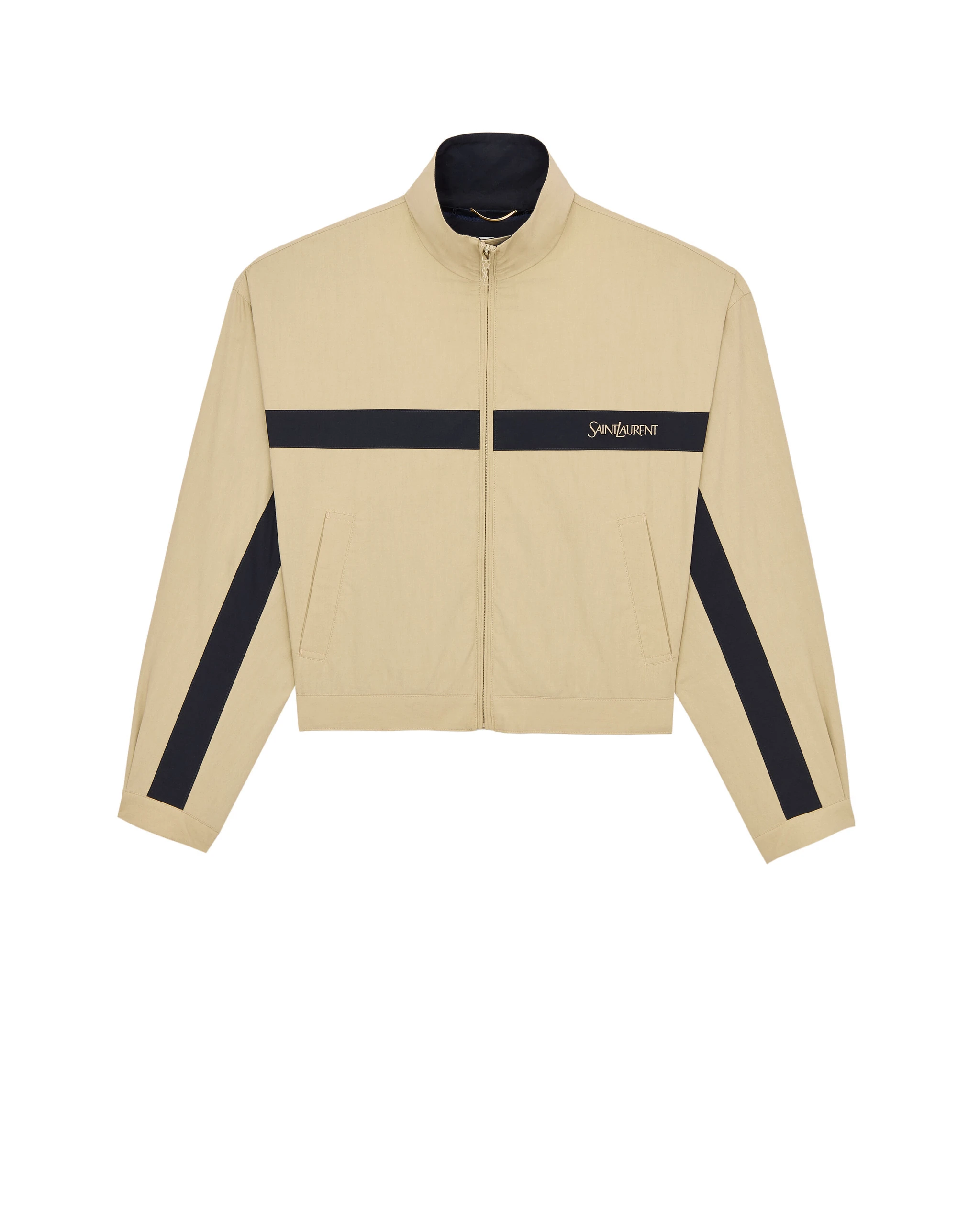 Saint Laurent Jacket in Cotton, Mastic Beige Saint Laurent Jacket in Cotton, Mastic | Jackets