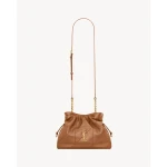 Orange Saint Laurent Jamie Shoulder Pouch in Lambskin, Fox | Clutch Bags