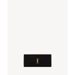 Black Saint Laurent Kate Clutch in Velvet | Clutch Bags