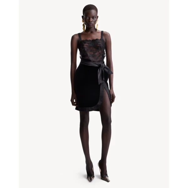 Black Saint Laurent Lace Camisole, view 2 | Camisoles
