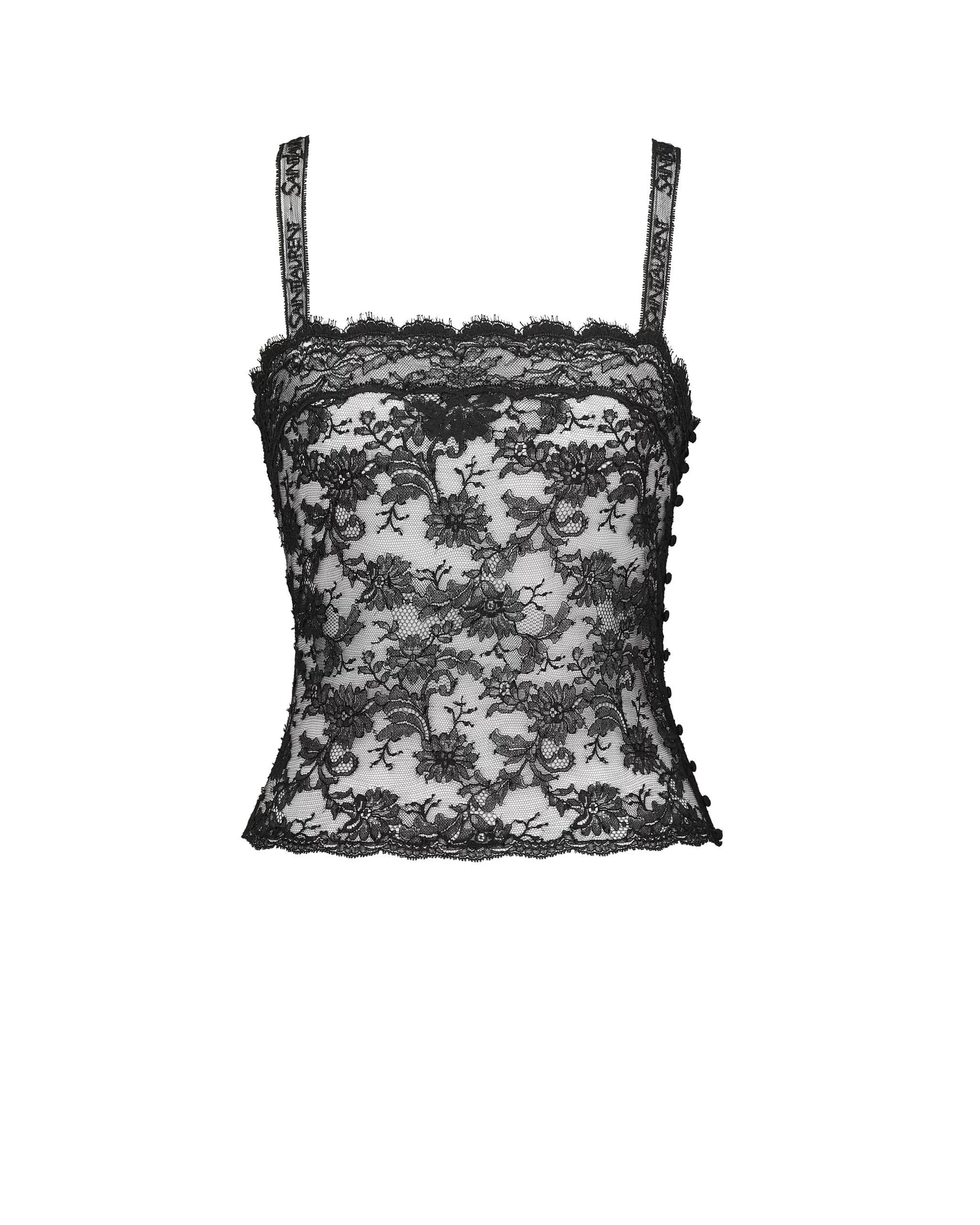 Saint Laurent Lace Camisole Black Saint Laurent Lace Camisole | Camisoles