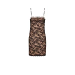 Black Saint Laurent Lace Slip Dress | Dresses