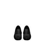 Black Saint Laurent Laurent Loafers in Smooth Leather, Black | Loafers