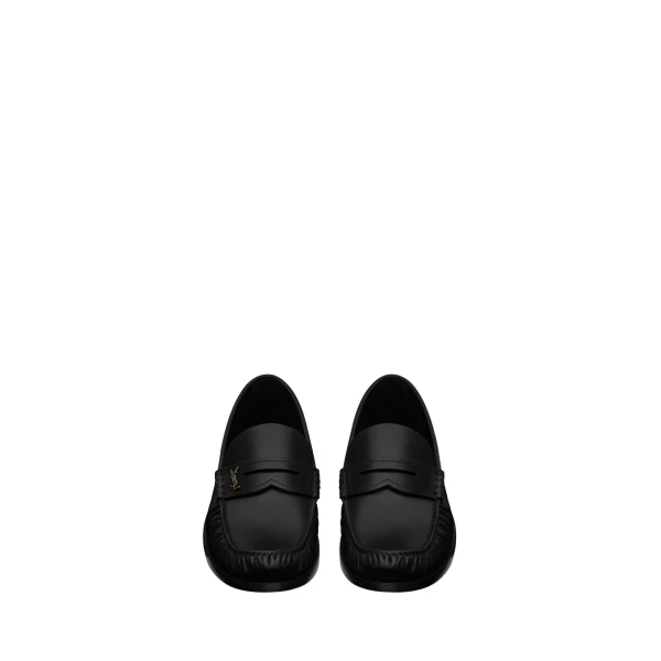 Laurent Loafers in Smooth Leather, Black